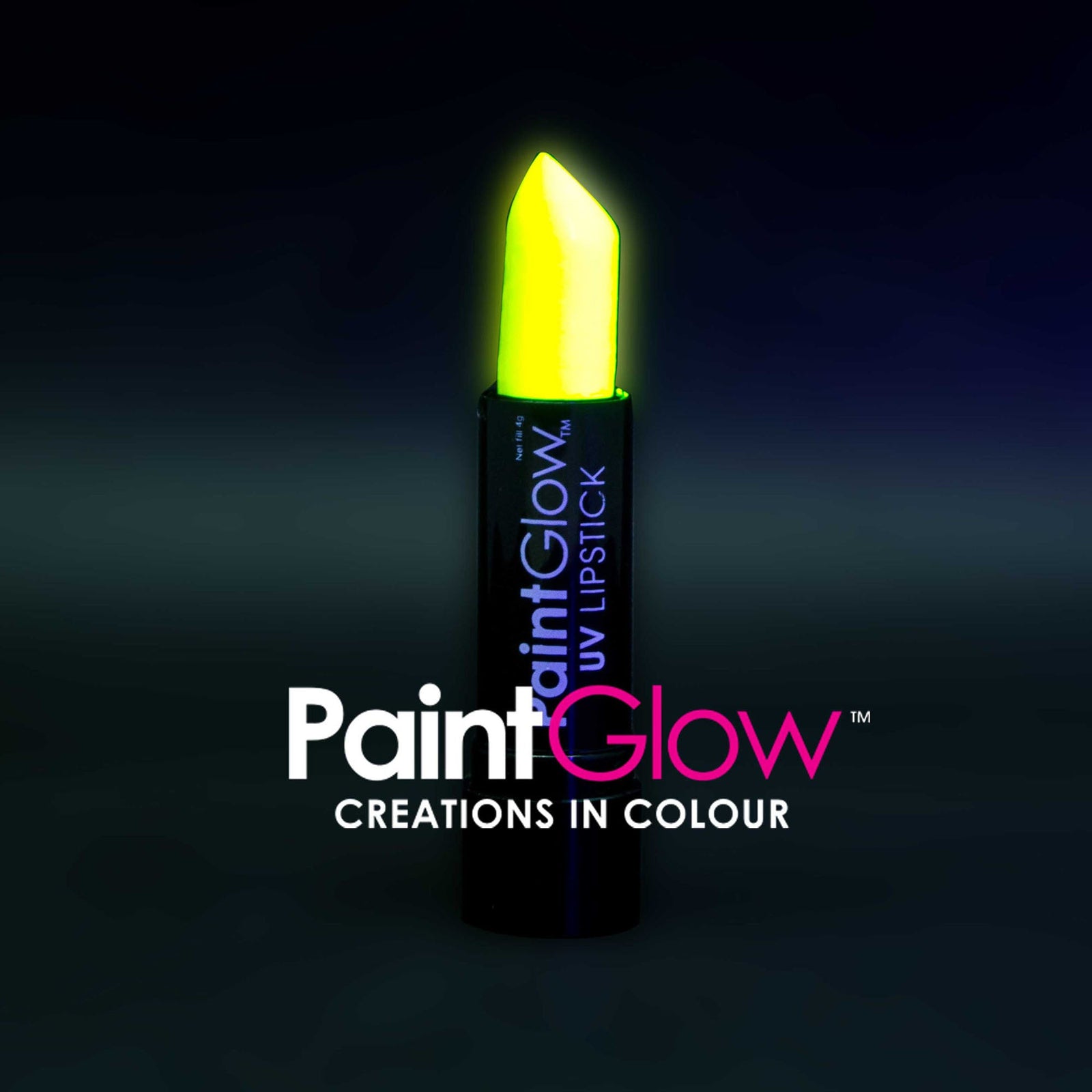 Womens UV Lipstick Neon Yellow Make Up Female Halloween Costume 1