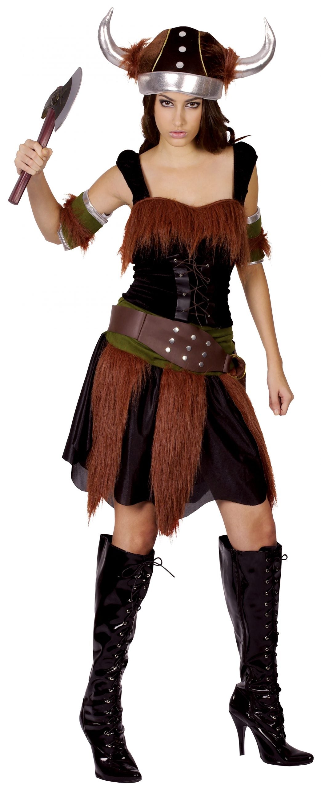 Womens Viking Lady Adult Costume Female Halloween 1