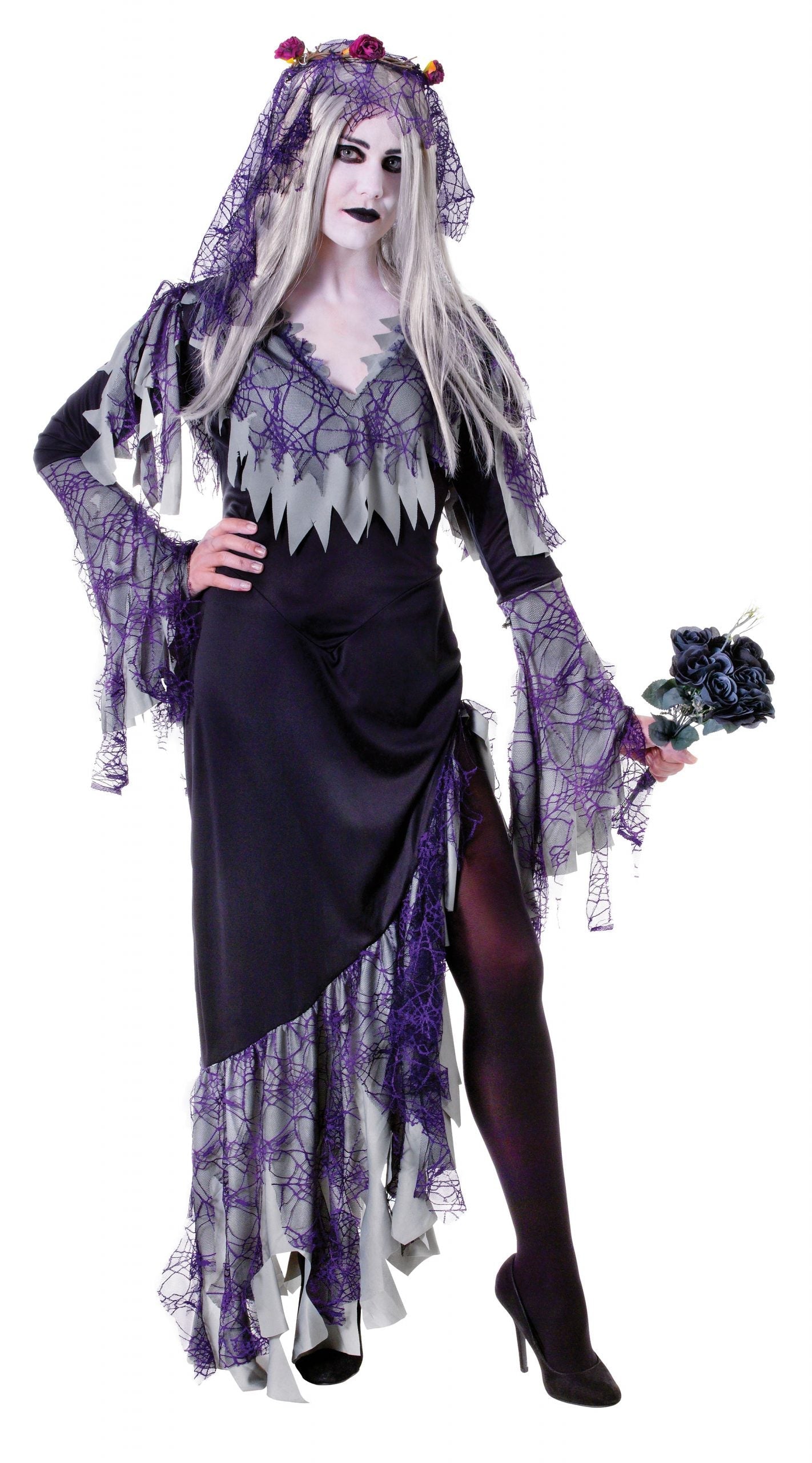 Womens Zombie Bride Adult Costume Female Halloween 1