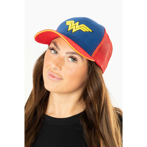 Wonder Woman Blue Red Trucker Cap WW84 Adult 1