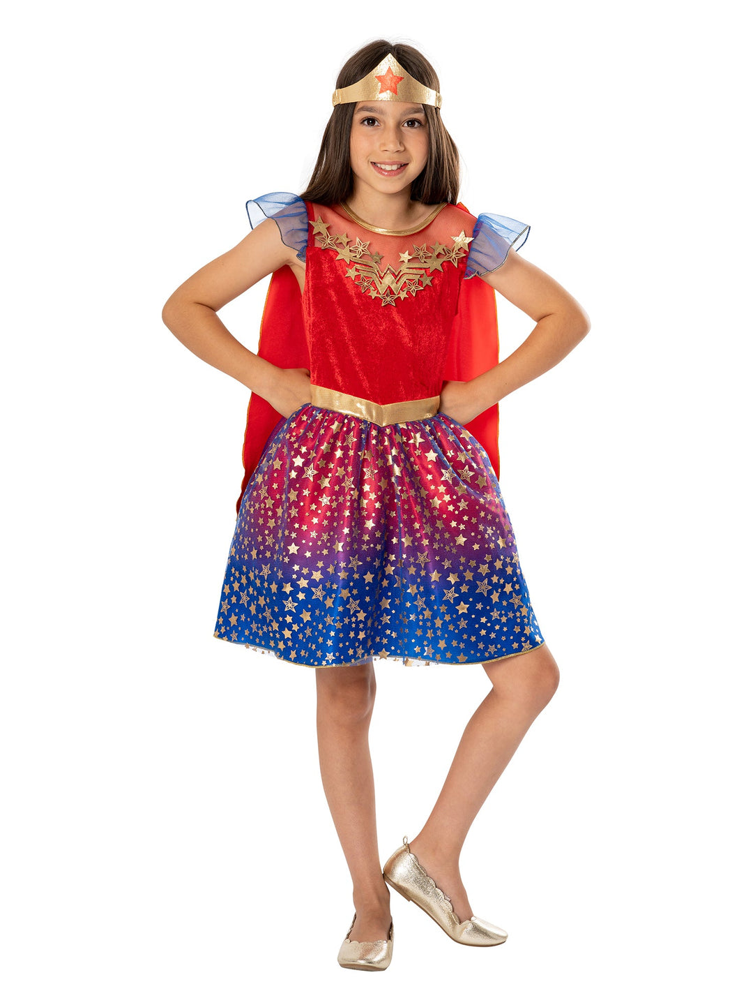 Wonder Woman Costume Deluxe Childs Dress 7-8 Years Wonder Woman Costume Deluxe Childs Dress 7-8 Years