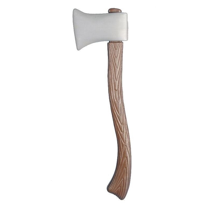 Wood Effect Axe Plastic Brown 59cm Halloween Toy Accessory 1