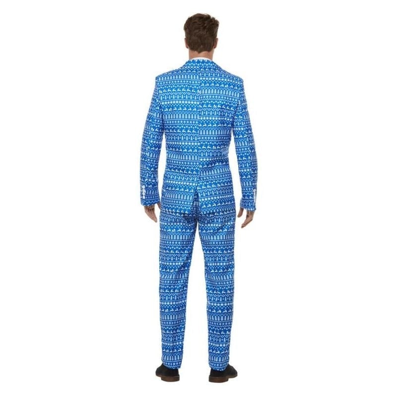 Wrapping Paper Suit Blue Mens Costume 2