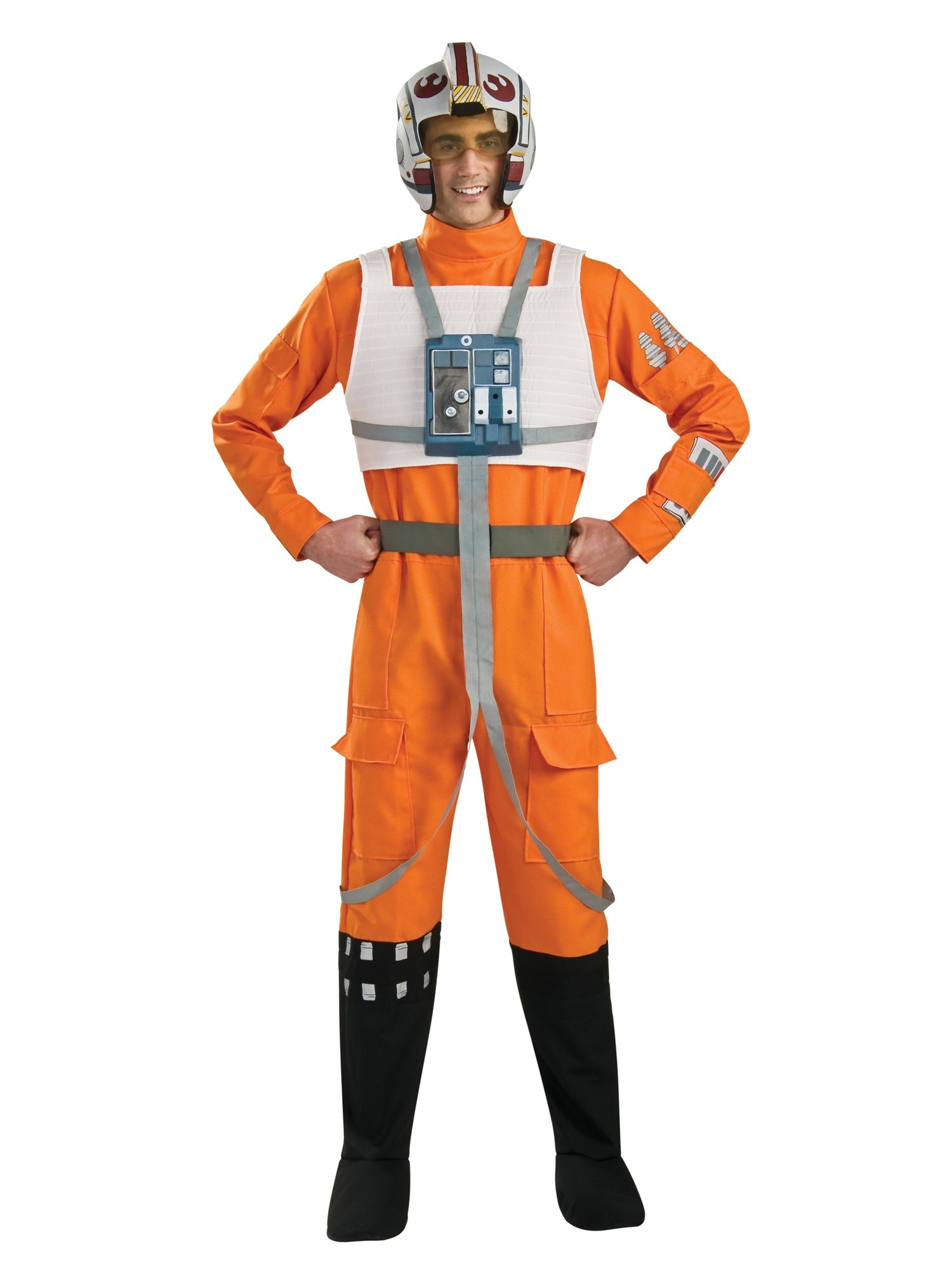 X-Wing Pilot Costume Adult Jumpsuit Star Wars New Hope 1