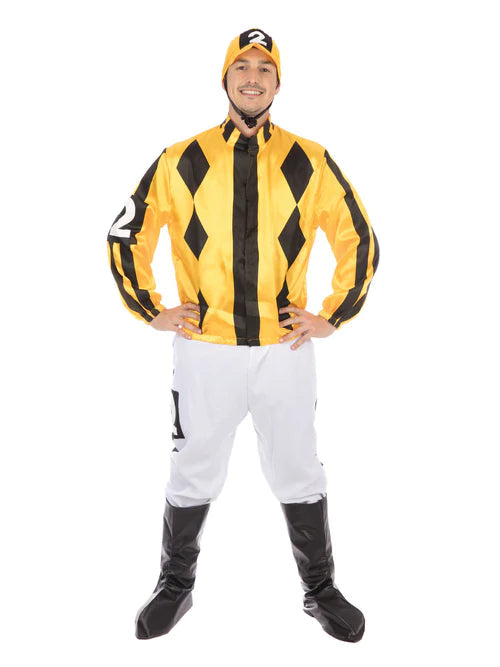 Yellow Jockey Mens Costume 1