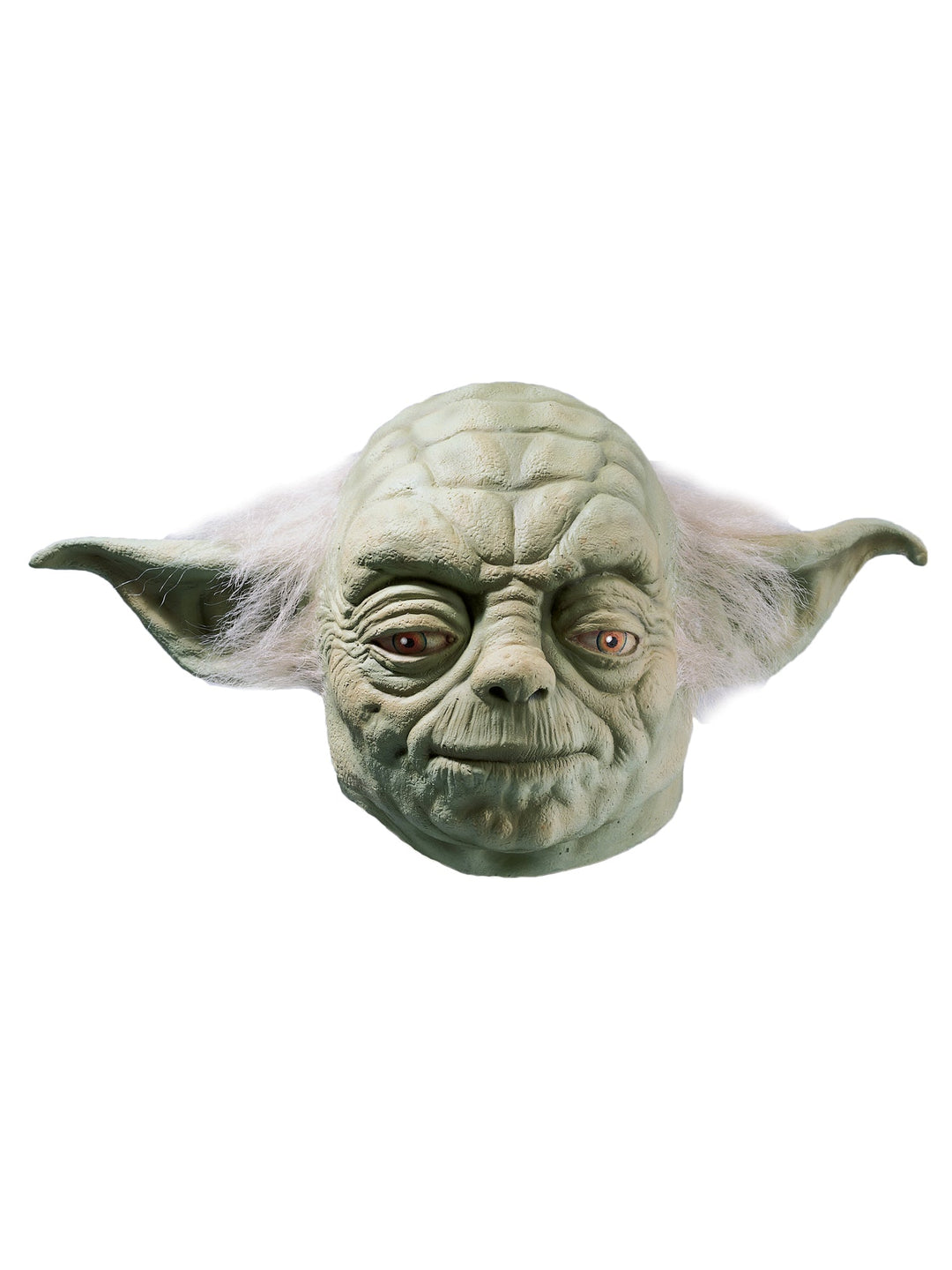 Yoda Adults Green Mask Latex with White Hair