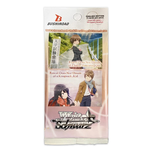 Weiß Schwarz Booster Pack: Rascal Does Not Dream of A Sister Venturing Out & Rascal Does Not Dream Of A Knapsack Kid product image