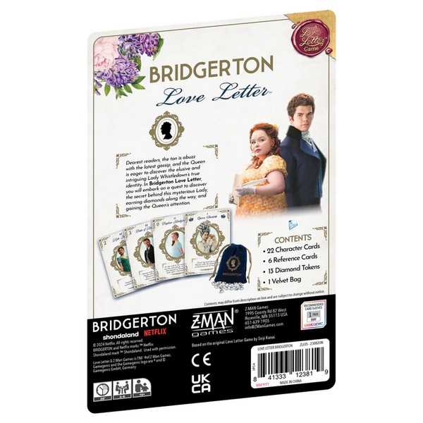 Bridgerton Love Letter Board Game by Z Man 2