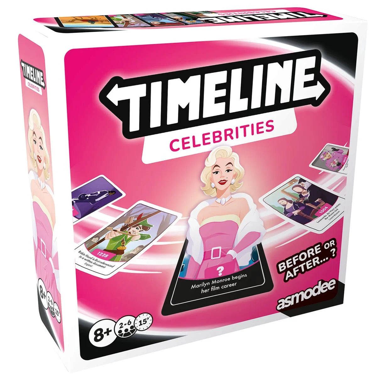 Timeline Celebrities Clutch Box Card Game