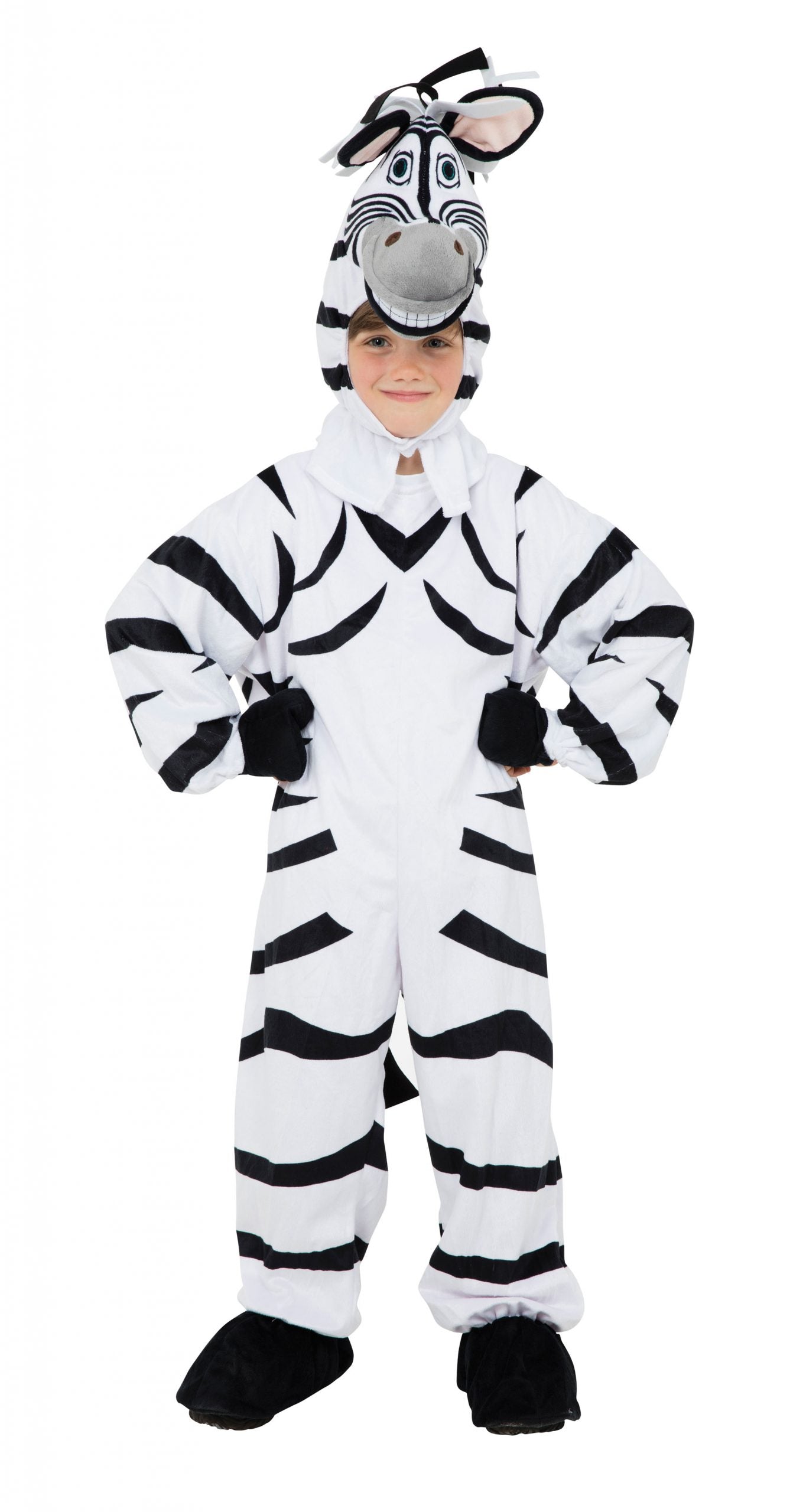 Zebra Costume 128cm Childrens Unisex To Fit Child Upto Height 1