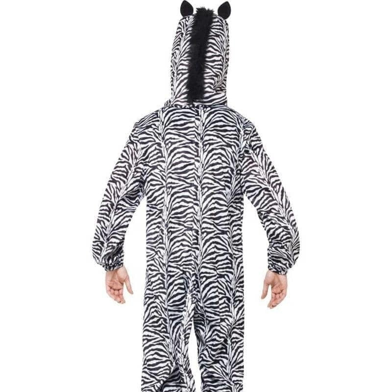 Zebra Costume Adult Black and White Jumpsuit 2