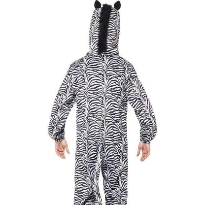 Zebra Costume Adult Black and White Jumpsuit 2