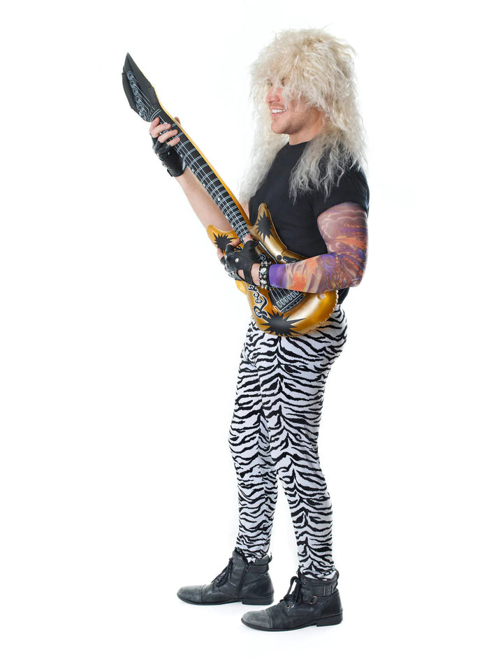 Zebra Print Trousers Adult Rocker Costume_3
