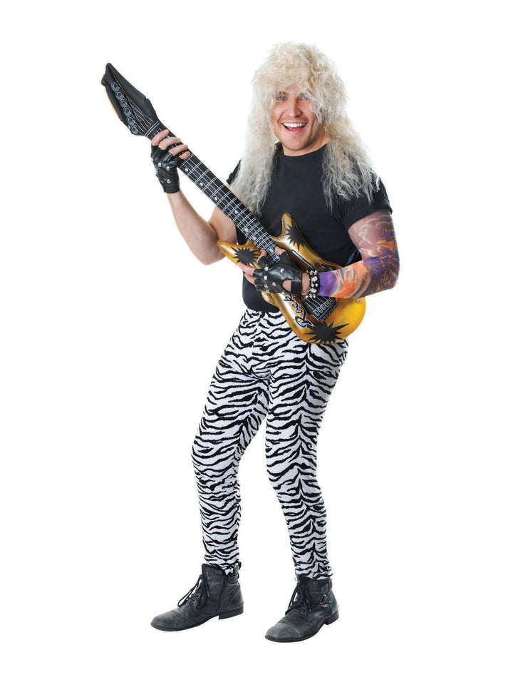 Zebra Print Trousers Adult Rocker Costume_1