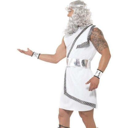 Zeus Costume Adult White Tunic 3