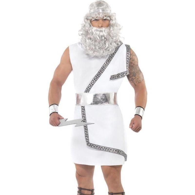 Zeus Costume Adult White Tunic_1