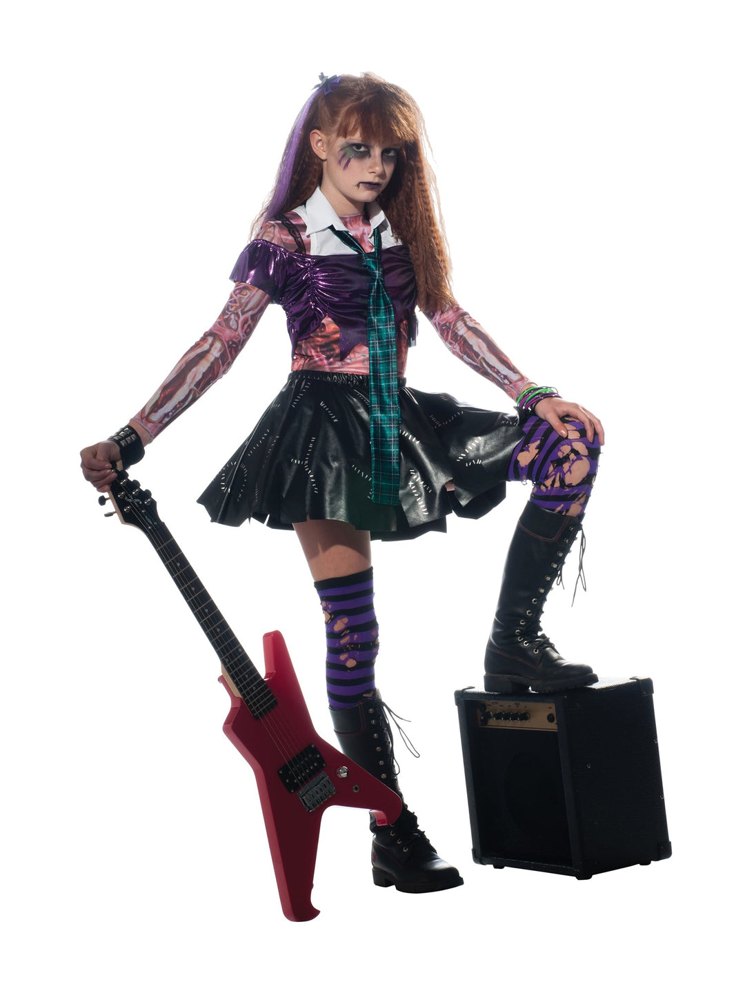 Zombet Punk Rocker Girls Costume Zombet Punk Rocker Girls Costume