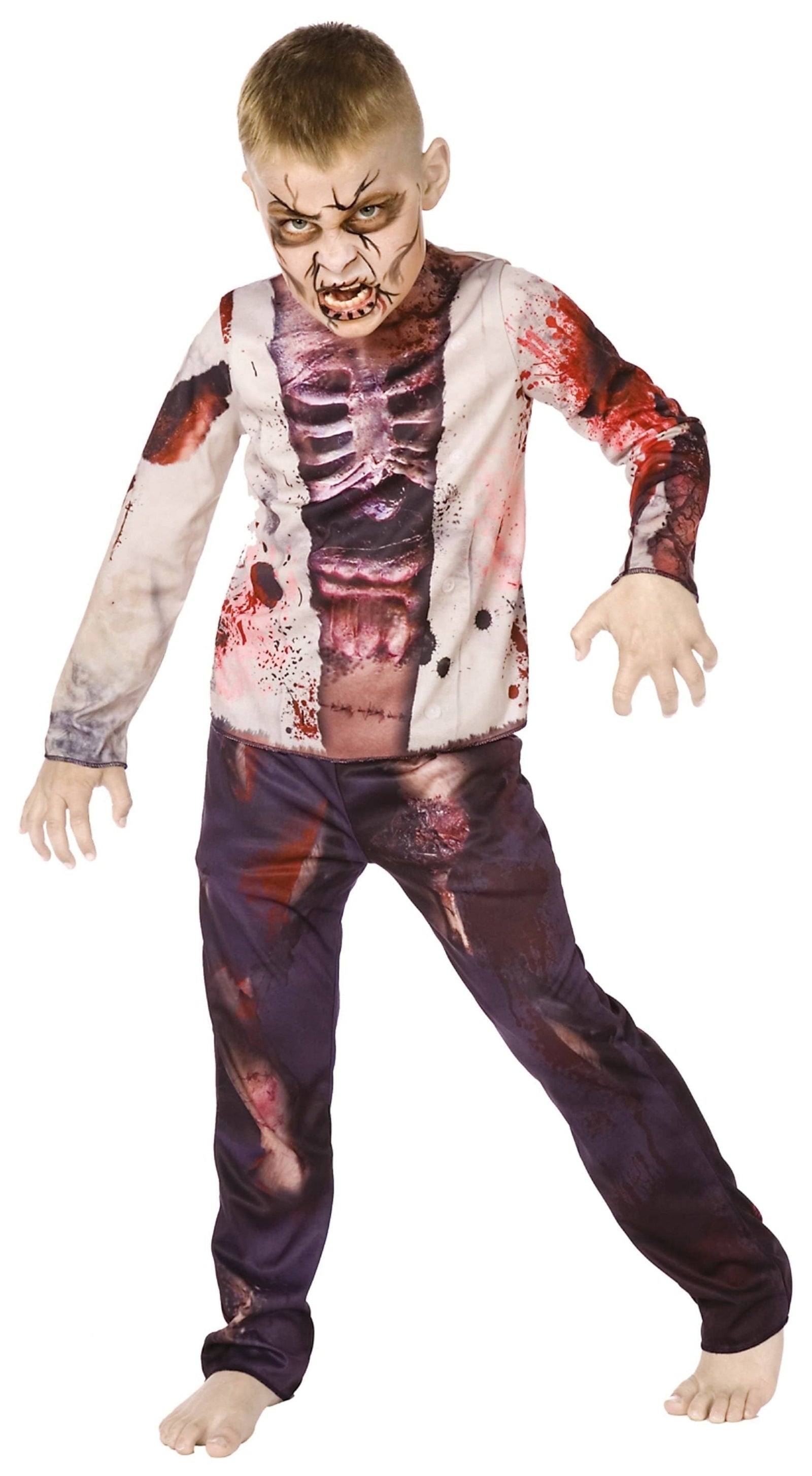 Zombie 3D Style Childrens Costume 1