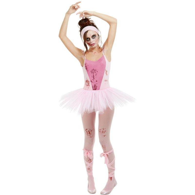 Zombie Ballerina Costume Adult Pink_1