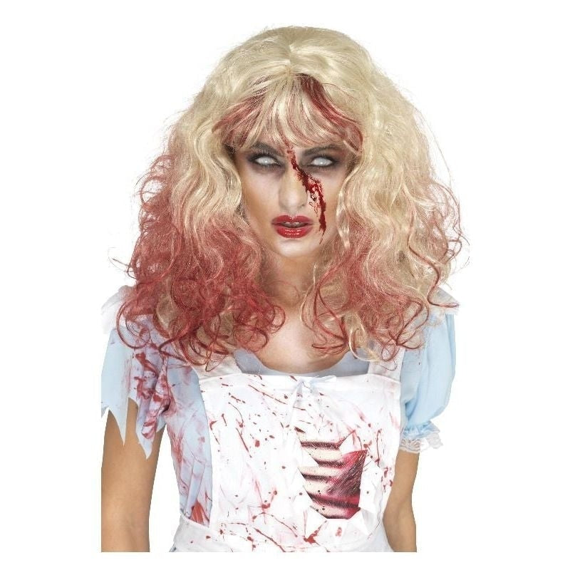 Size Chart Zombie Bloody Alice Wig Adult Blonde