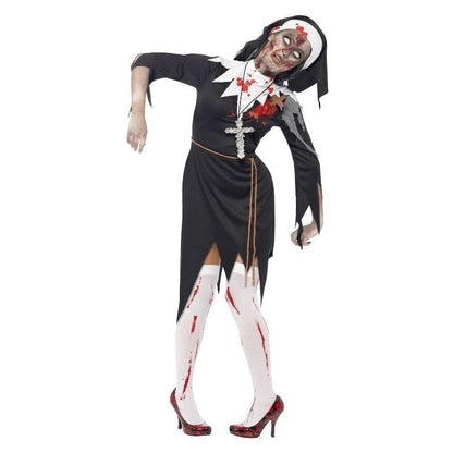 Zombie Bloody Sister Mary Costume Adult Black 4