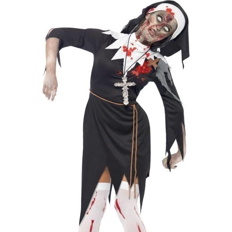 Zombie Bloody Sister Mary Costume Adult Black 1