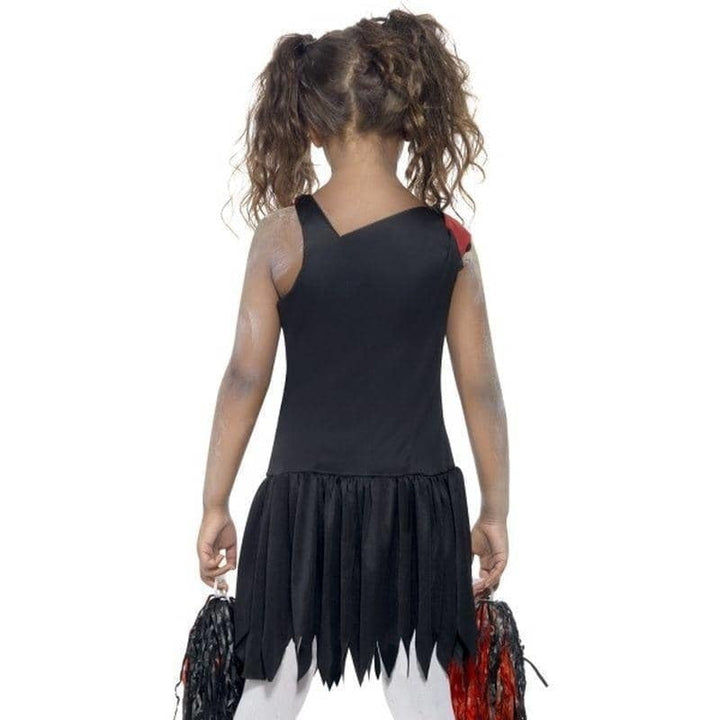 Zombie Cheerleader Costume Kids Red Black_2