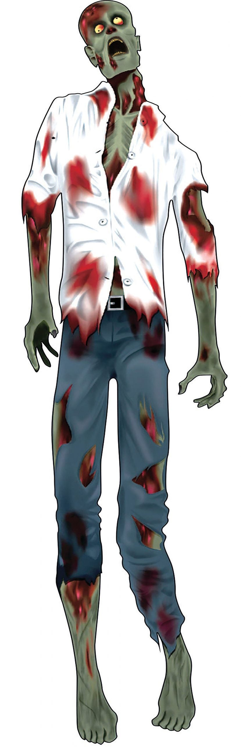 Zombie Cut Out Card Decoration 1