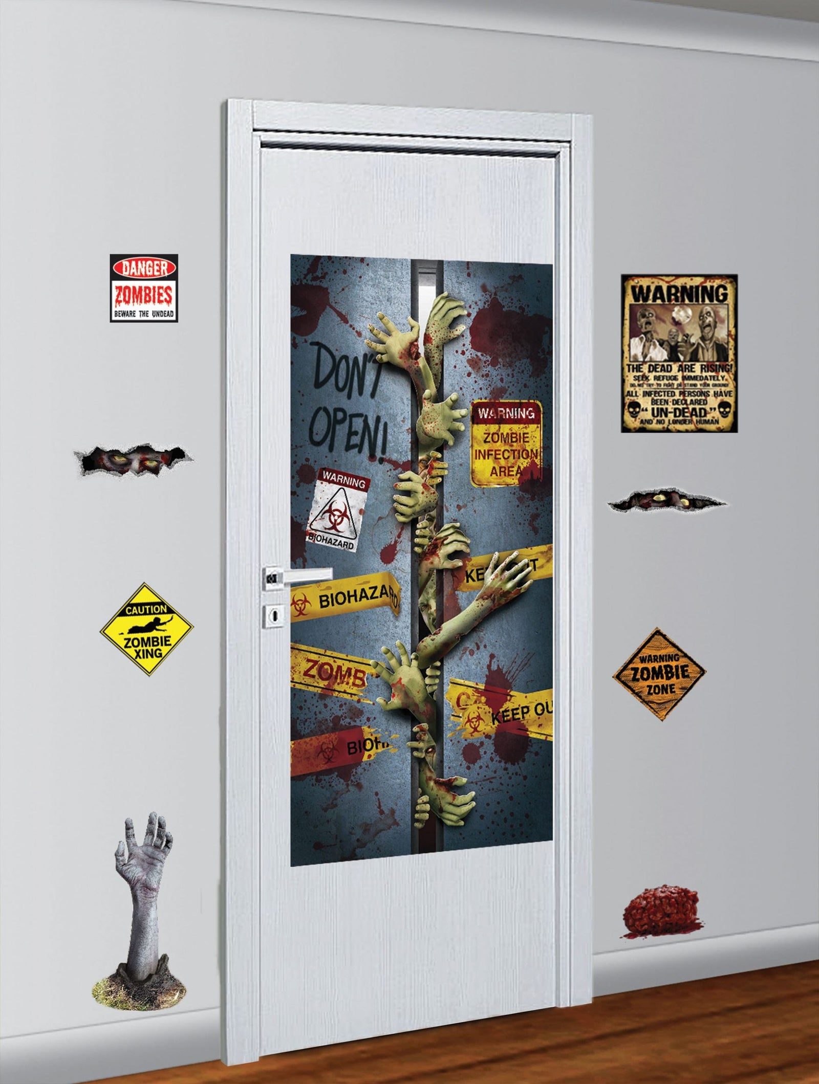 Zombie Decor Kit Halloween Items Unisex 1