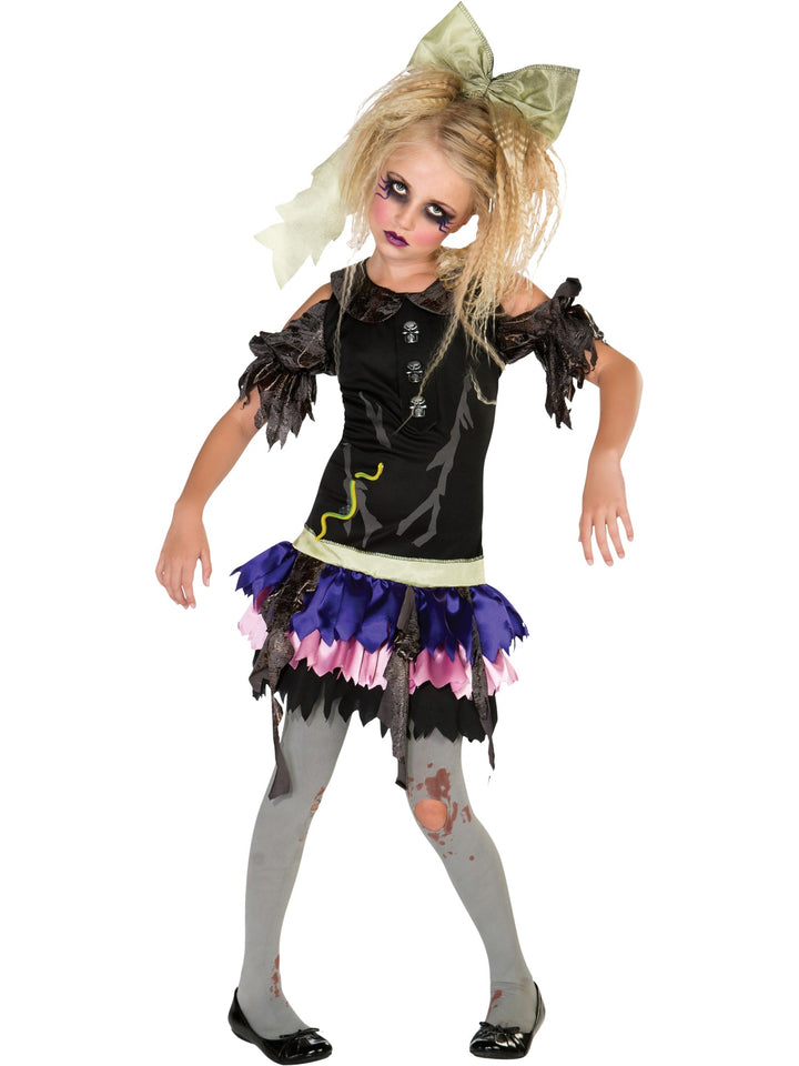 Zombie Doll Horror Kids Costume_1