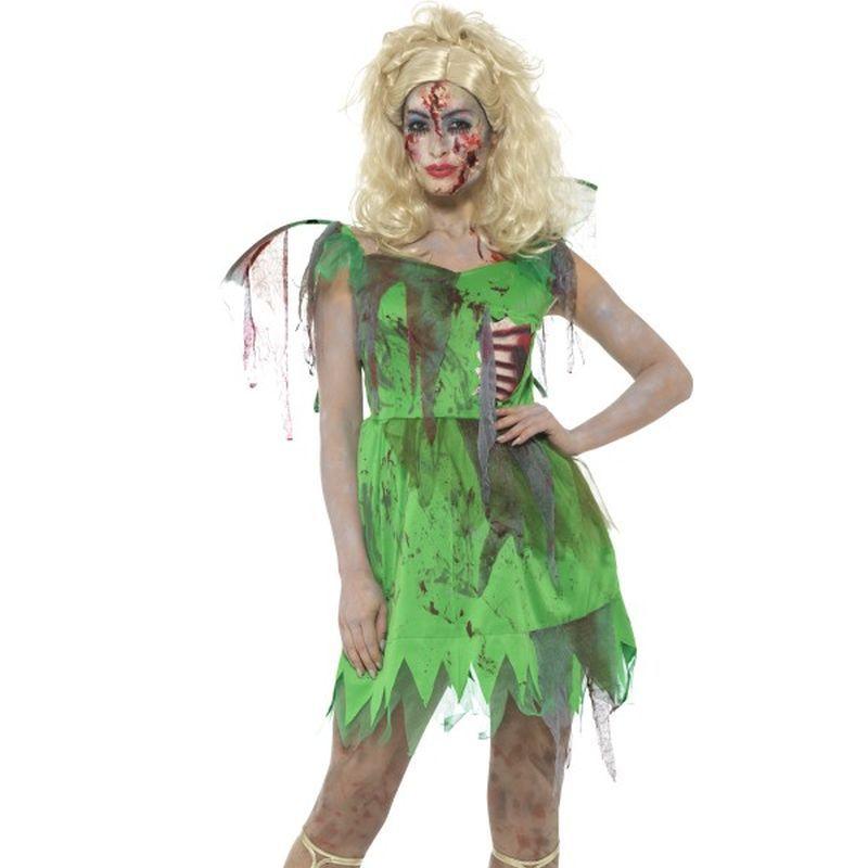 Zombie Fairy Costume Adult Green_1