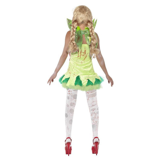 Zombie Fairy Costume Green Adult 2