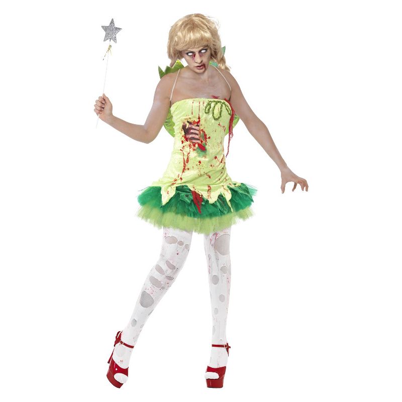 Zombie Fairy Costume Green Adult 1
