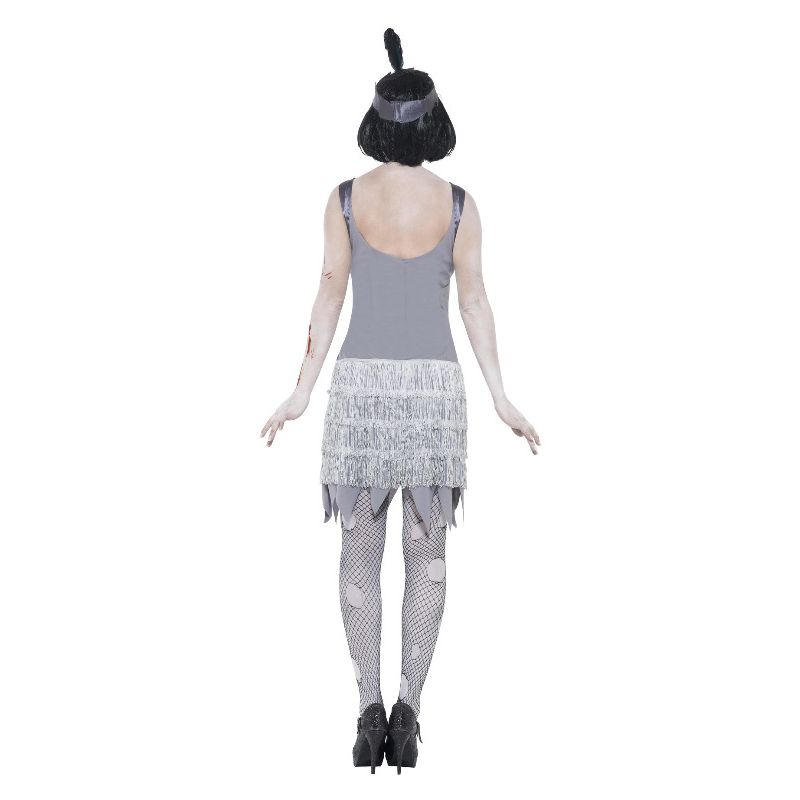 Zombie Flapper Dress Costume Grey Adult 2