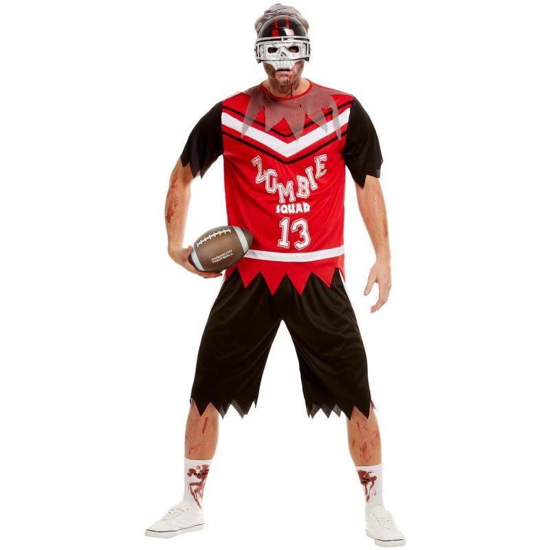 Zombie Footballer Costume Adult Red 1