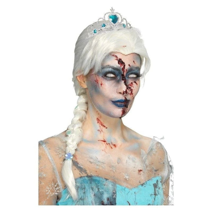 Size Chart Zombie Frozen To Death Wig Adult White