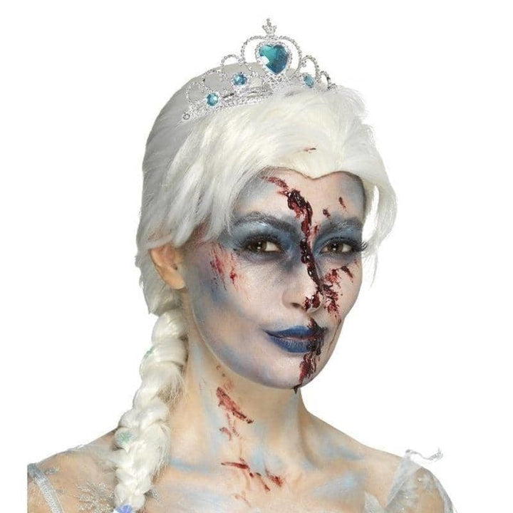 Zombie Frozen To Death Wig Adult White_1