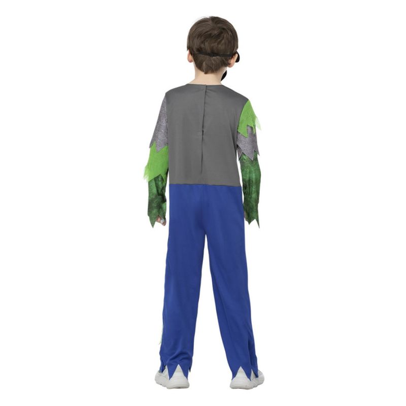 Zombie Gamer Costume Child Multi Coloured All In One and EVA Mask 2