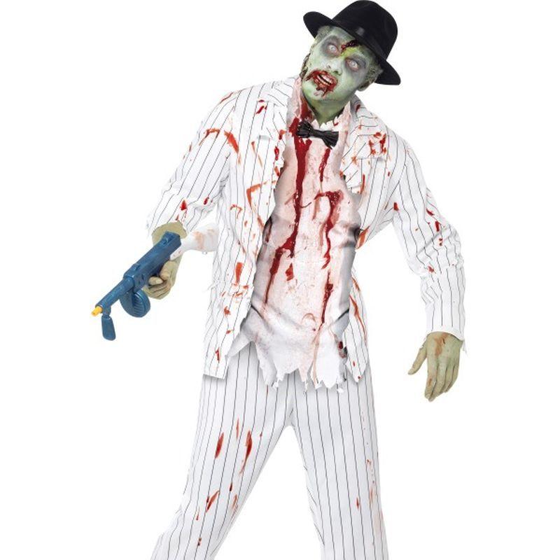 Zombie Gangster Costume Adult White 1
