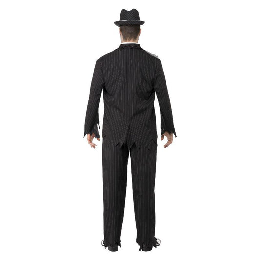 Zombie Gangster Costume Black Adult 2