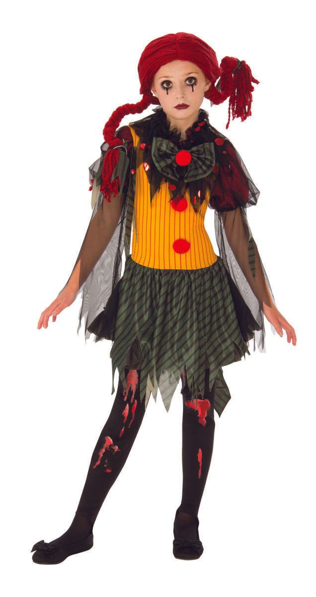 Zombie Girl Clown Costume Childrens Rubies_1 rub-641127L