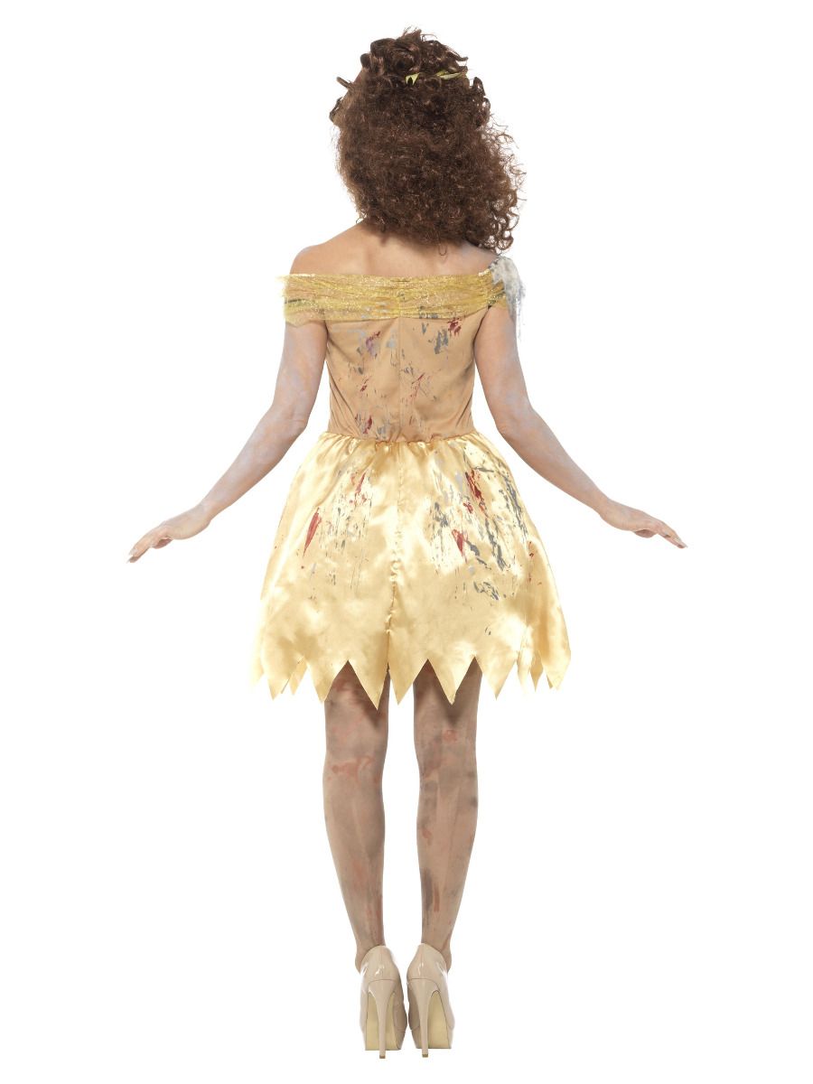 Zombie Golden Beauty Fairytale Costume Womens Yellow 3
