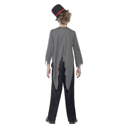 Zombie Groom Costume Black Child 2