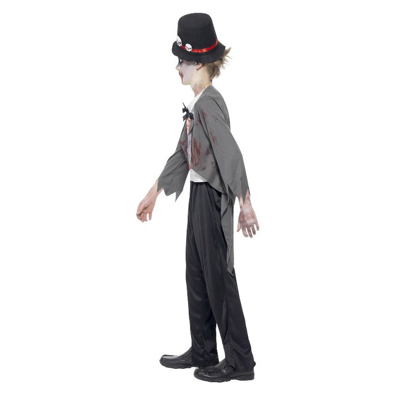 Zombie Groom Costume Black Child 3