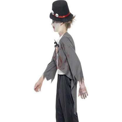 Zombie Groom Costume Kids Black 3