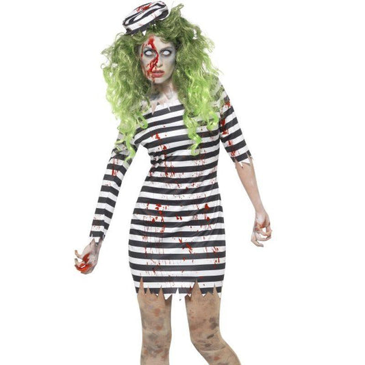 Zombie Jail Bird Costume Adult Black 1
