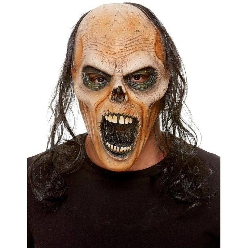 Zombie Latex Mask Adult Brown_1