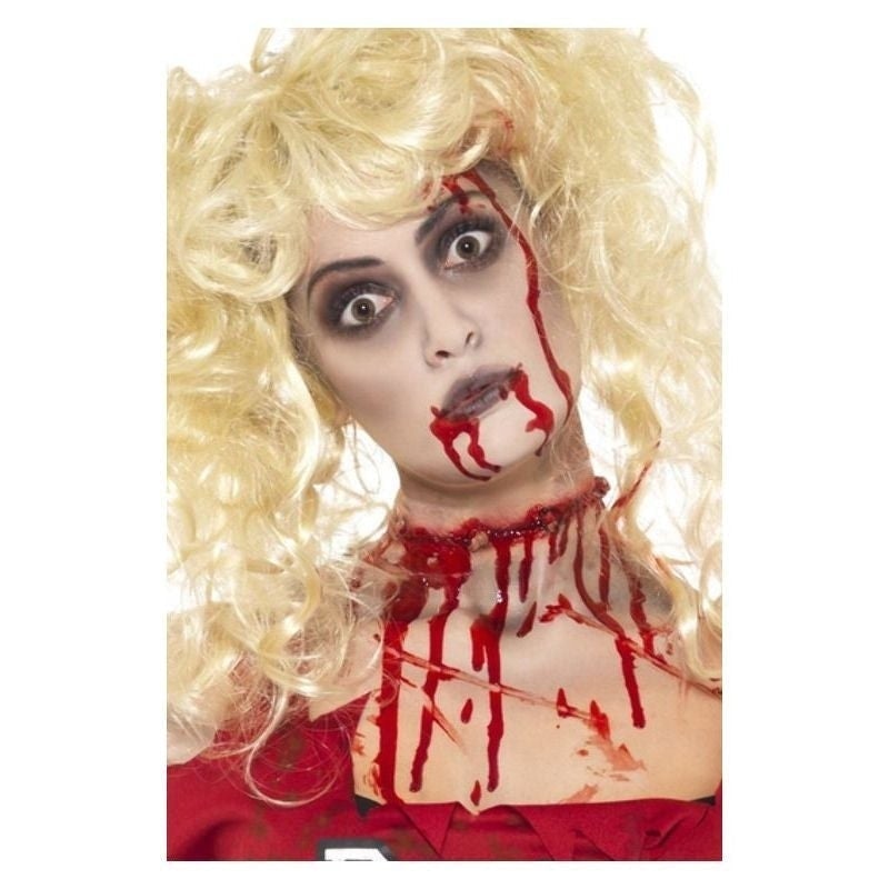 Zombie Make Up Set Grease Red Facepaint Blood Capsules Sponge Halloween 2