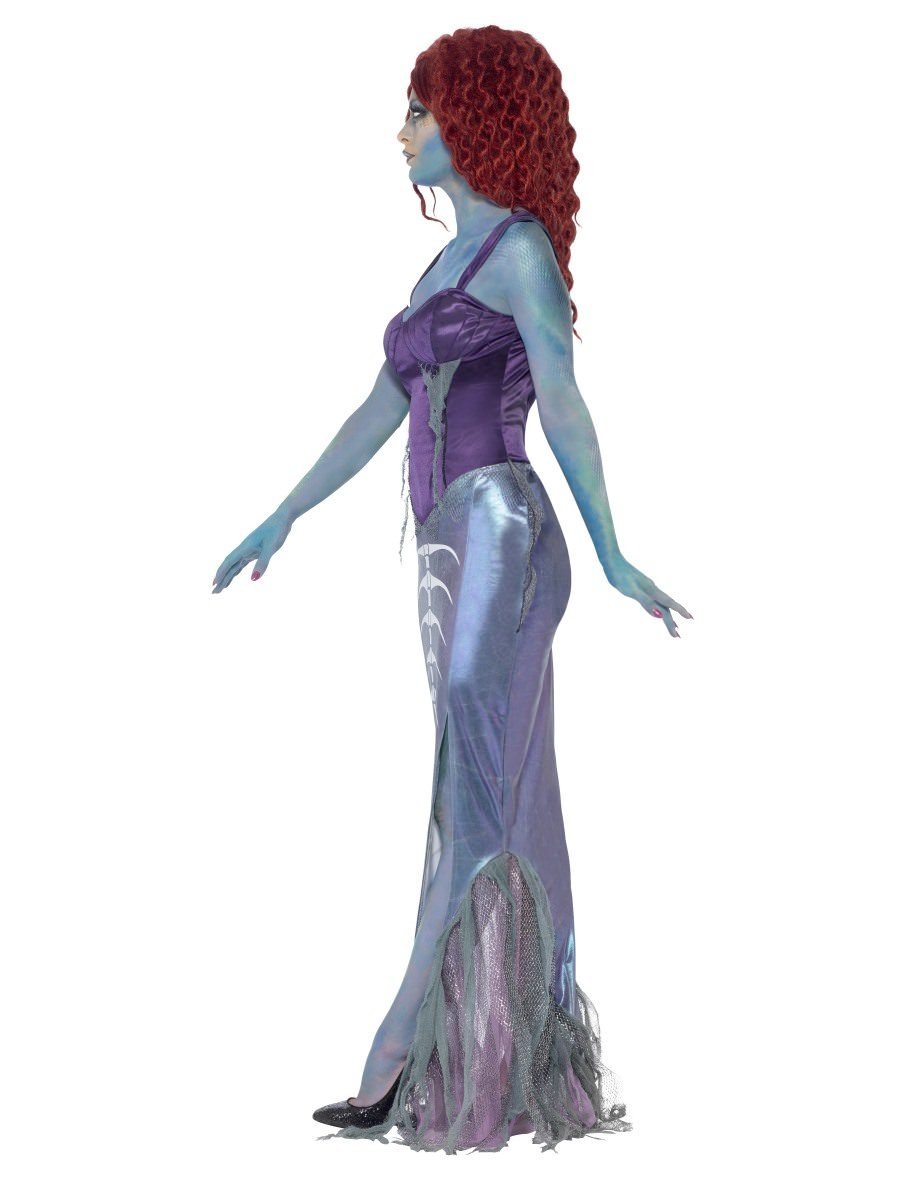 Zombie Mermaid Costume Adult Purple 2