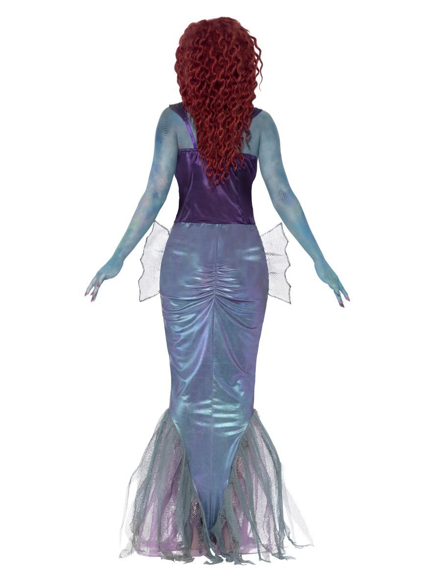 Zombie Mermaid Costume Adult Purple 3
